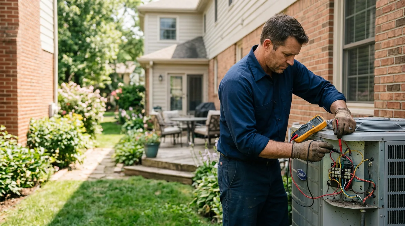 HVAC technician working near Lawrence, PA